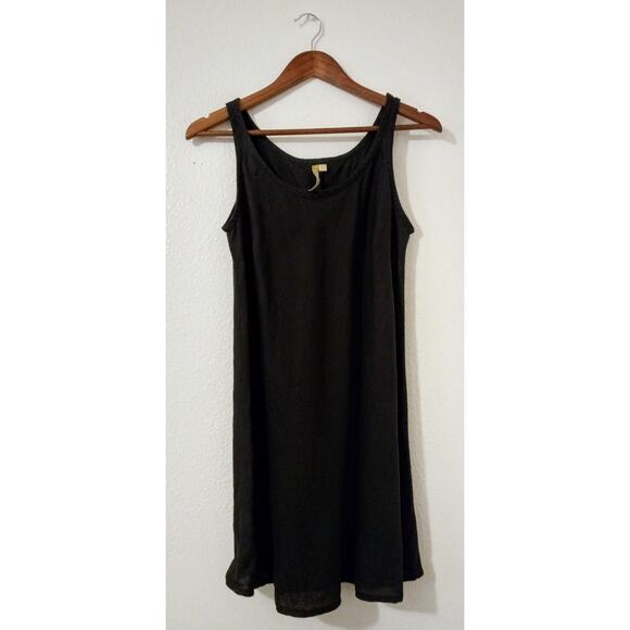 COMFY USA Dress Linen Black SZ XS Made in USA Mini - Picture 1 of 6